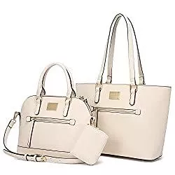 LOVEVOOK Taschen & Rucksäcke LOVEVOOK Handtasche Damen Gross Handtaschen Set Taschen groß Handtaschen für Frauen Damen-henkeltaschen Shopper Schultertasche (b beige)