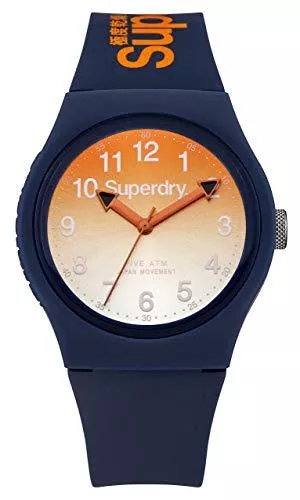 Superdry Uhren Superdry Urban Armbanduhr, Marineblau / Orange