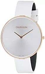 Calvin Klein Uhren Calvin Klein Damen Analog Quarz Uhr mit Leder Armband K8Y236L6