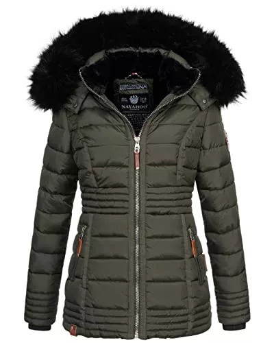 Navahoo Jacken Navahoo warme Damen Winter Jacke Steppjacke mit Teddyfell B900