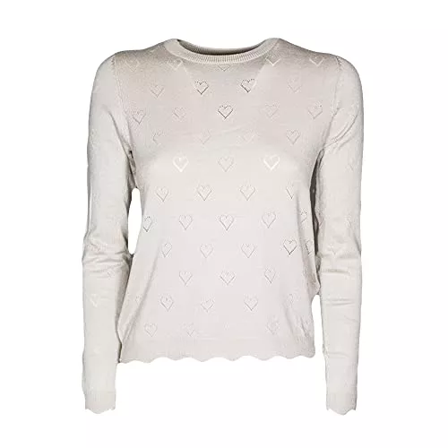 ONLY Pullover & Strickmode Only Leichter Damen-Pullover OnlAmore Valentine Pullover Pumice Stone