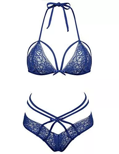 Amorbella Unterwäsche & Dessous Amorbella Sexy Damen-Dessous, 2-teiliges Set mit BH und Höschen
