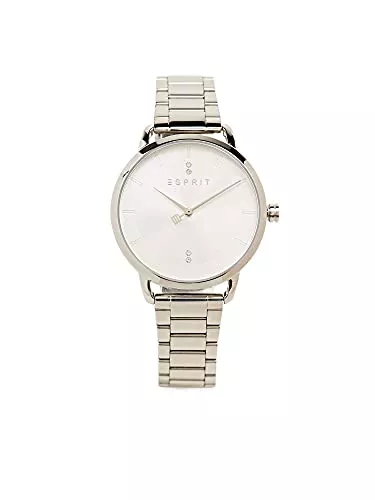 ESPRIT Uhren Esprit Edelstahl-Uhr mit Zirkonia-Besatz