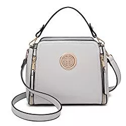 Miss Lulu Taschen & Rucksäcke Miss Lulu Umhängetasche Damen Schultertasche Handtasche Crossbody Taschen Henkeltasche Mädchen PU Leder Top Griff Tasche