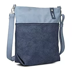 Zwei Taschen & Rucksäcke Zwei Jana J12 - Schultertasche 33 cm nubuk-blue