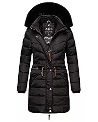 Navahoo Mäntel Navahoo Damen Winter Mantel Damen Jacke Parka Winterjacke Kunstfell Kapuze Paula