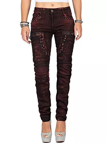Cipo &amp; Baxx Jeans Cipo &amp; Baxx Damen Jeans Hose Besondere Designs