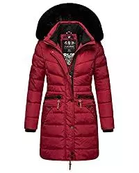 Navahoo Mäntel Navahoo Damen Winter Mantel Damen Jacke Parka Winterjacke Kunstfell Kapuze Paula