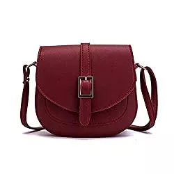 FANDARE Taschen & Rucksäcke FANDARE Damen Umhängetasche Schultertasche Leder Crossbody Bag Damentasche Schulterriemen Frauen Abendtasche Citytasche rot