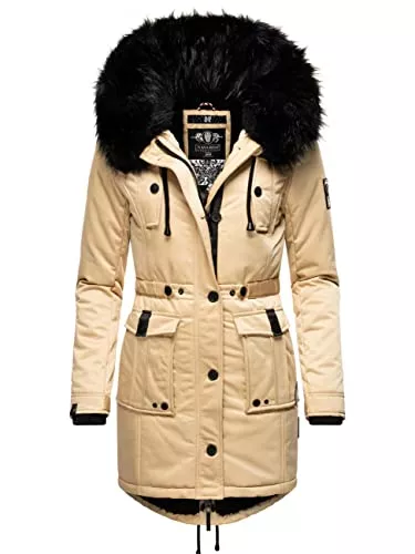 Navahoo Mäntel Navahoo Damen Warmer Winterparka mit Kapuze Luluna Prc XS-XXL