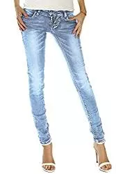 bestyledberlin Jeans bestyledberlin Damen Jeans, Slim Fit Hüftjeans, Stretchige Denim Hosen j214p