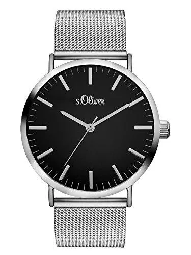 s.Oliver Uhren s.Oliver Damen Analog Quarz Armbanduhr mit Edelstahlarmband