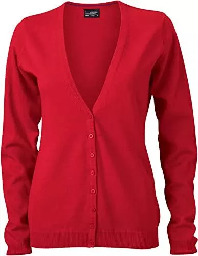 James &amp; Nicholson Strickjacken James &amp; Nicholson JN660 Damencardigan Strickjacke Damen Cardigan V-Neck