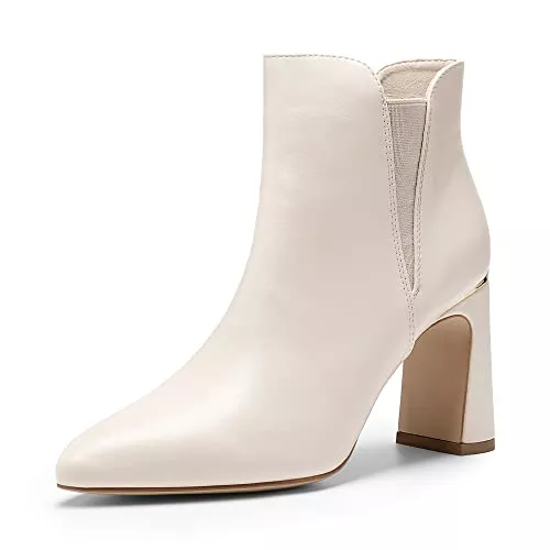DREAM PAIRS Stiefel DREAM PAIRS Damen Knöchel Stiefel Anti-Rutsch-Laufsohle PU Obermaterial Chic & Stylisch Trendy Blockabsatz