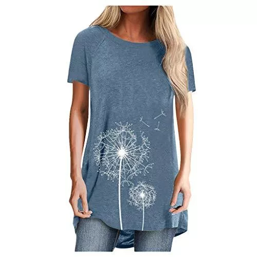 carol -1 T-Shirts carol -1 Leinen Bluse Damen Sommer Herbst Übergröße Print Tshirts Langarm Loose V-Ausschnitt Oberteile Oversize Freizeit Oberteil Locker Hemd Shirts
