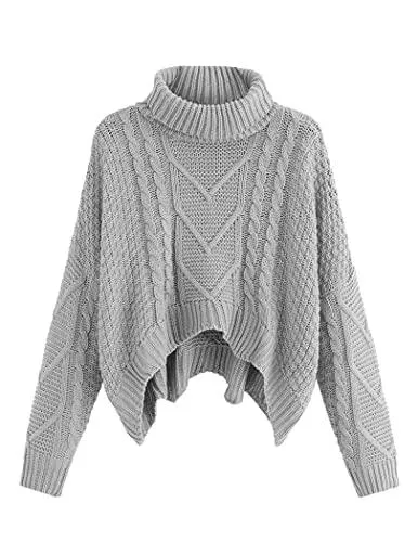 Beyove Pullover & Strickmode Beyove Pullover Damen Winter Rollkragenpullover Langarm Strickpullover Warm Pulli Oversize Oberteil, S-XXL