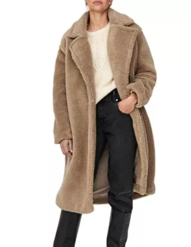 ONLY Mäntel ONLY Female Mantel Lange Teddy- MNomad