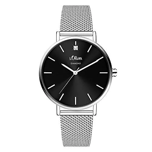 s.Oliver Uhren s.Oliver Damen Analog Quarz Uhr mit