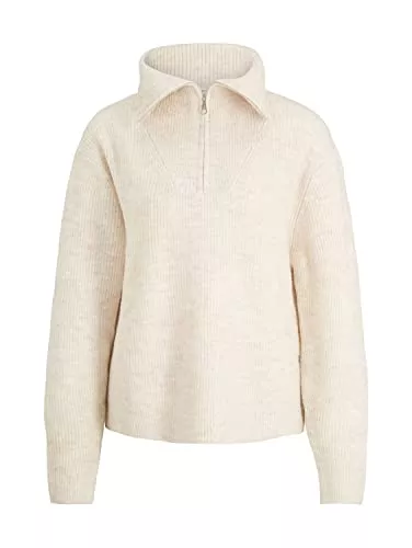 TOM TAILOR Denim Pullover & Strickmode TOM TAILOR Denim Damen Basic Troyer Strickpullover