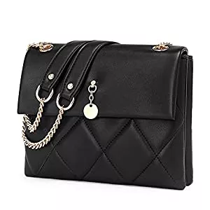 CLUCI Taschen & Rucksäcke CLUCI Umhängetasche Damen Kleine Vegane Leder Designer Handtasche mit Metall Kettenriemen Stilvolle Schultertasche