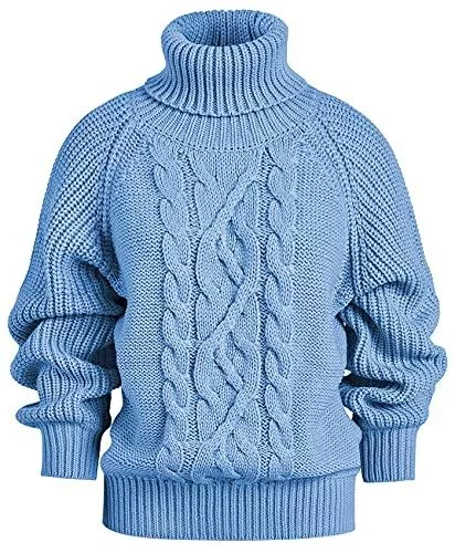 Gemijacka Pullover & Strickmode Gemijacka Damen Langarm Rollkragenpullover Oversized Gestrickt Pullover Kurz Frauen Oberteile für Herbst Winter