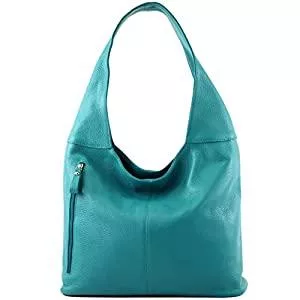 modamoda de Taschen & Rucksäcke modamoda de - T155 - Shopper Schultertasche Large aus ital. Leder