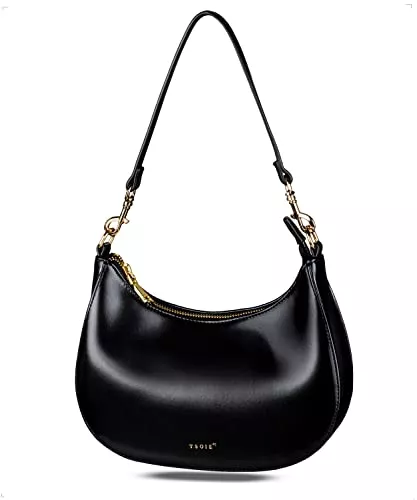 Tsoie°7 Taschen & Rucksäcke Tsoie°7® Handtasche Damen (Klein), Handtaschen Schwarz Gold, Tasche Frauen, Schultertasche Leicht & Elegant, Shoulder Bag Modern, Handbag Women