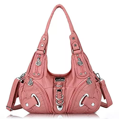 Angelkiss Taschen & Rucksäcke Angelkiss Hobo Geldbörsen und Handtaschen für Damen Satchel Handtasche Frauen Geldbörsen Groß Täglich Schultertasche