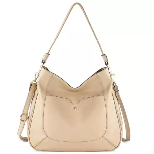 HIKARO Taschen & Rucksäcke Amazon Brand - Hikaro Handtaschen Hobo Bag Damen Groß Shopper Damen Leder mit Reißverschluss Wasserdicht Handtasche Damen