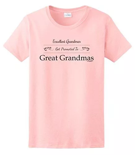 ThisWear T-Shirts ThisWear Damen T-Shirt Excellent Grandmas Get Promoted to Great Grandmas