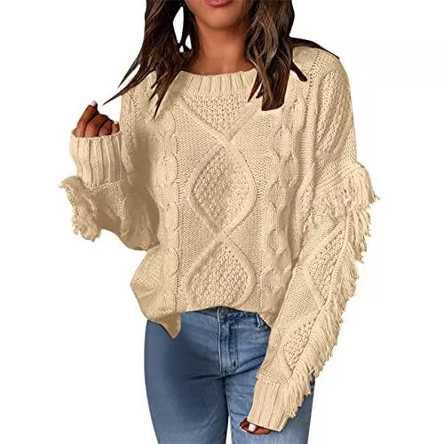callmo Pullover & Strickmode Strickpullover Damen Oversize Rollkragenpullover Damen Grobstrick Pullover Strickpullover Herbst Winter Langarm Rollkragen Streifen Sweatshirt Pulli Warm Casual Strick Sweater Oberteile für Frauen