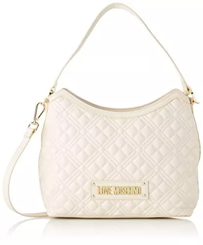 Love Moschino Taschen & Rucksäcke Love Moschino Damen Borsa Quilted Pu Avorio Umhngetasche, Elfenbein