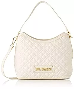 Love Moschino Taschen & Rucksäcke Love Moschino Damen Borsa Quilted Pu Avorio Umhngetasche, Elfenbein