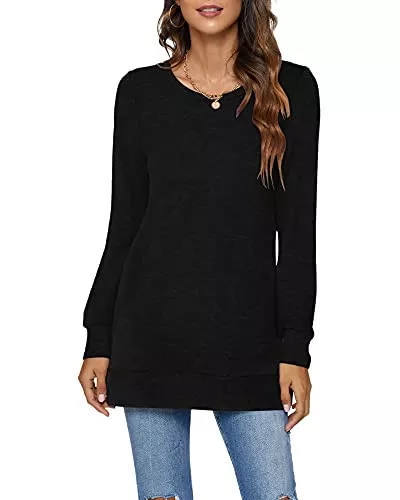 PLOKNRD Pullover & Strickmode PLOKNRD Pullover Damen Winte Oberteile Crew Neck Basic Langarmshirt