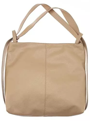 Zwillingsherz Taschen & Rucksäcke Zwillingsherz Rucksacktasche 100% Echtleder - Hochwertige 2 in 1 Rucksacktasche für Damen Frauen Mädchen – Groß und elegant - Schultertasche Rucksack