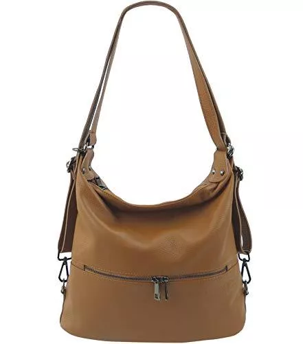 Freyday Taschen & Rucksäcke Freyday 2in1 Rucksackhandtasche Designer Damen Handtasche Henkeltasche 100% Echtleder HR02