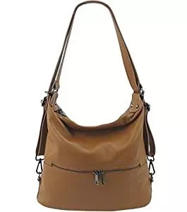 Freyday Taschen & Rucksäcke Freyday 2in1 Rucksackhandtasche Designer Damen Handtasche Henkeltasche 100% Echtleder HR02