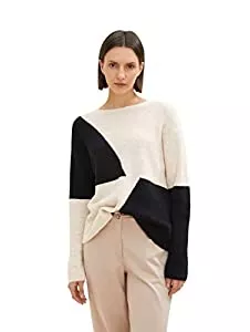 TOM TAILOR Pullover & Strickmode TOM TAILOR Damen Strickpullover mit Colour Blocking