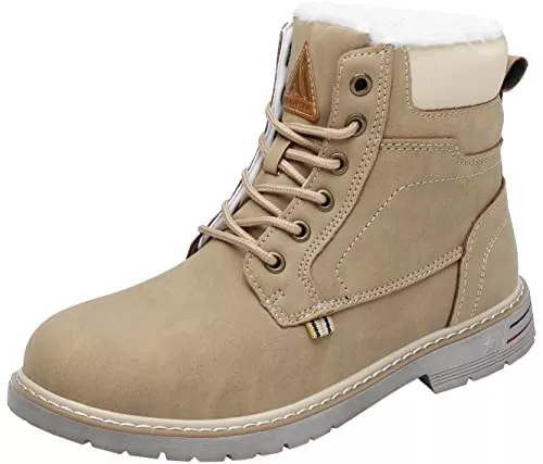 Mishansha Stiefel Mishansha Unisex Winterschuhe Winterstiefel mit Warm Gefüttert, Gr. 36-48