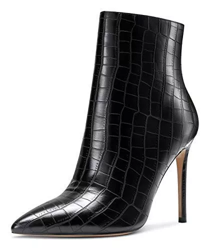 Castamere Stiefel Castamere Damen Reißverschluss Stiefeletten Stilettos Hoch Heels 10CM Boots