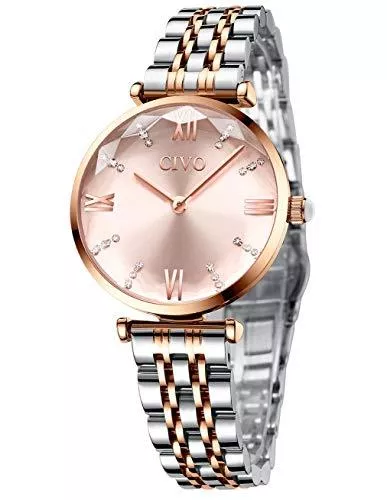 CIVO Uhren CIVO Damenuhr Wasserdicht Minimalistisch Armbanduhr Damen Uhr Edelstahlarmband Mode Kleid Elegant Beiläufig Designer Quarzuhr Business Elengate für Damen