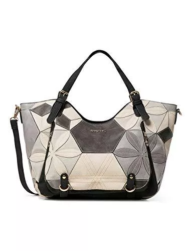 Desigual Taschen & Rucksäcke Desigual Damen Bols_Nova Prime ROTTERDAM Schultertasche Schwarz (Negro)