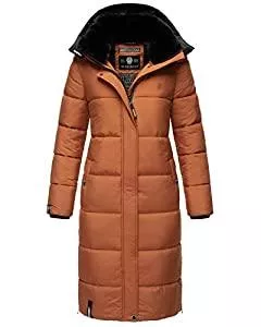 MARIKOO Westen MARIKOO Damen Winter Steppjacke Lang B936