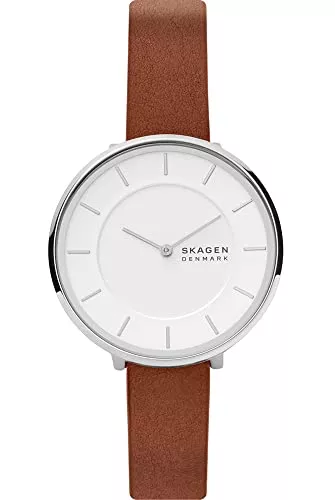 Skagen Uhren Skagen Damenuhr Gitte Zweizeiger, 38 mm Gehäusegröße, Mindestens 50 % recycelte Edelstahluhr