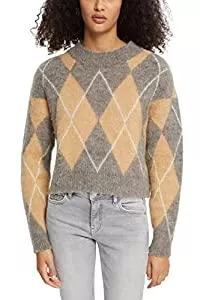 ESPRIT Pullover & Strickmode ESPRIT Pullover aus Wollmix mit Argyle-Muster