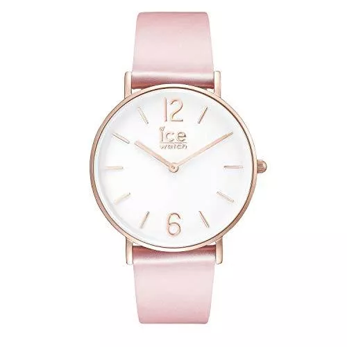 ICE-WATCH Uhren ICE-WATCH - CITY tanner Pink Rose-Gold - Rosa Damenuhr mit Lederarmband - 001512 (Small)