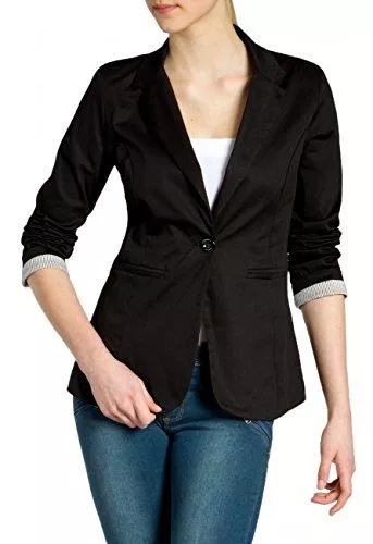 Caspar Blazer Caspar BZR003 Damen Leichter eleganter Sommer Slim Fit Blazer Damenblazer 3/4 Arm