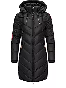 MARIKOO Mäntel MARIKOO Damen Warmer Winter Steppmantel mit Kapuze Armasa XS-XXL