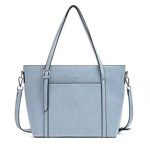 CLUCI Taschen & Rucksäcke CLUCI Aktentasche Damen Gross Handtasche Damen PU Leder für 15,6 Inch Laptop Frauen Vintage Tote Tasche Mode Schultertashe