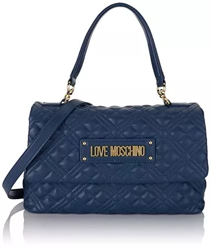 Love Moschino Taschen & Rucksäcke Love Moschino Damen Jc4314pp0fla0750 Handtasche, blau, Einheitsgröße